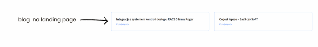 content for landing page blog