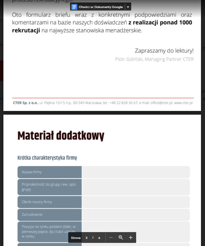 lead magnet przykład