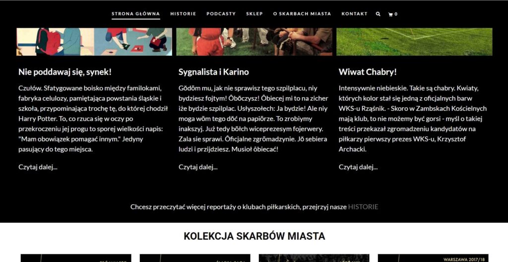 projektowanie stron internetowych sticky menu przyklad