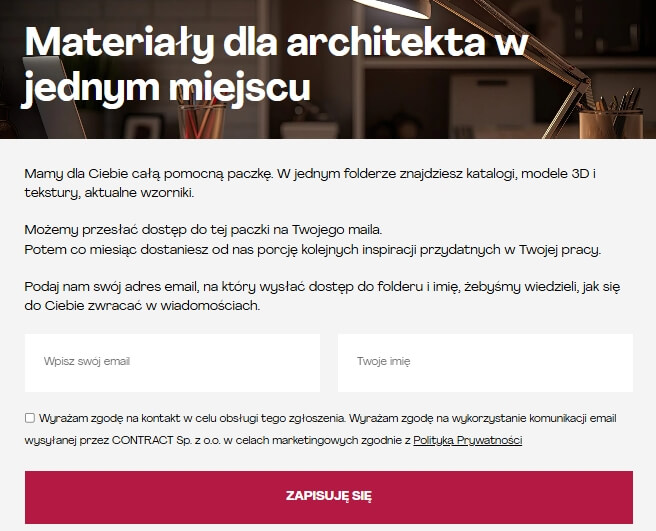 strony dla producentów mebli lead generation b2b