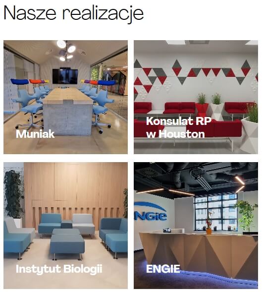 strony dla producentów mebli prezentacja produktów