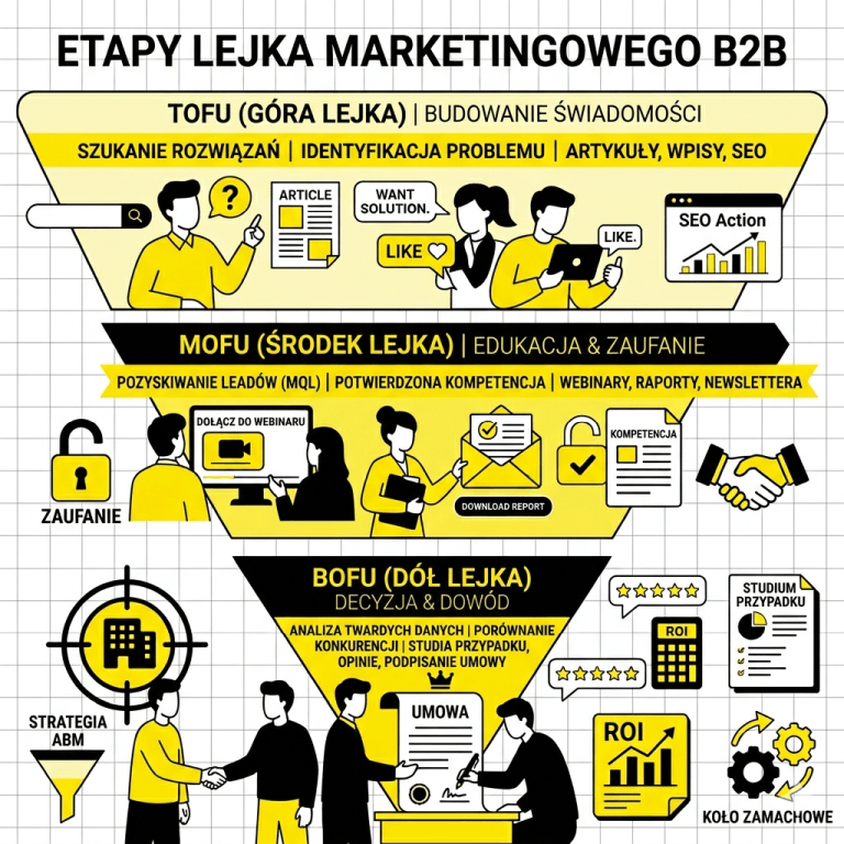 lejek marketingowy B2B przykłady